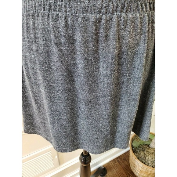 Rhapsody Women's Solid Gray Polyester Scoop Neck Sleeveless Knee Length Dress M - Picture 4 of 9